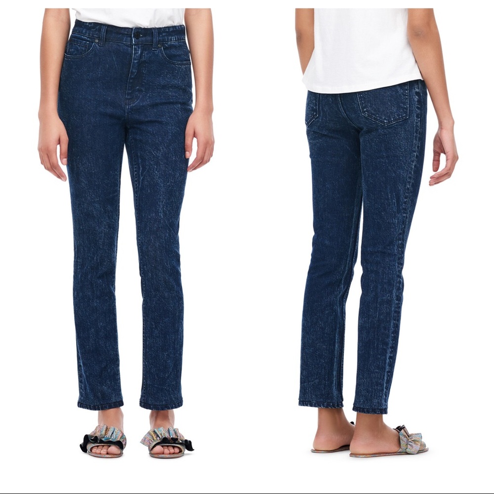REBECCA TAYLOR LA VIE INES ACID INK WASH JEANS